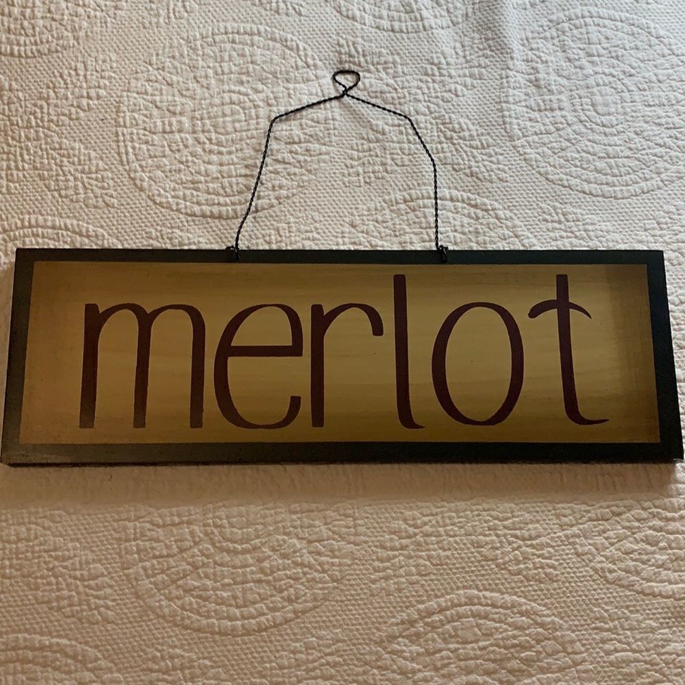Rustic Merlot wall hanging
